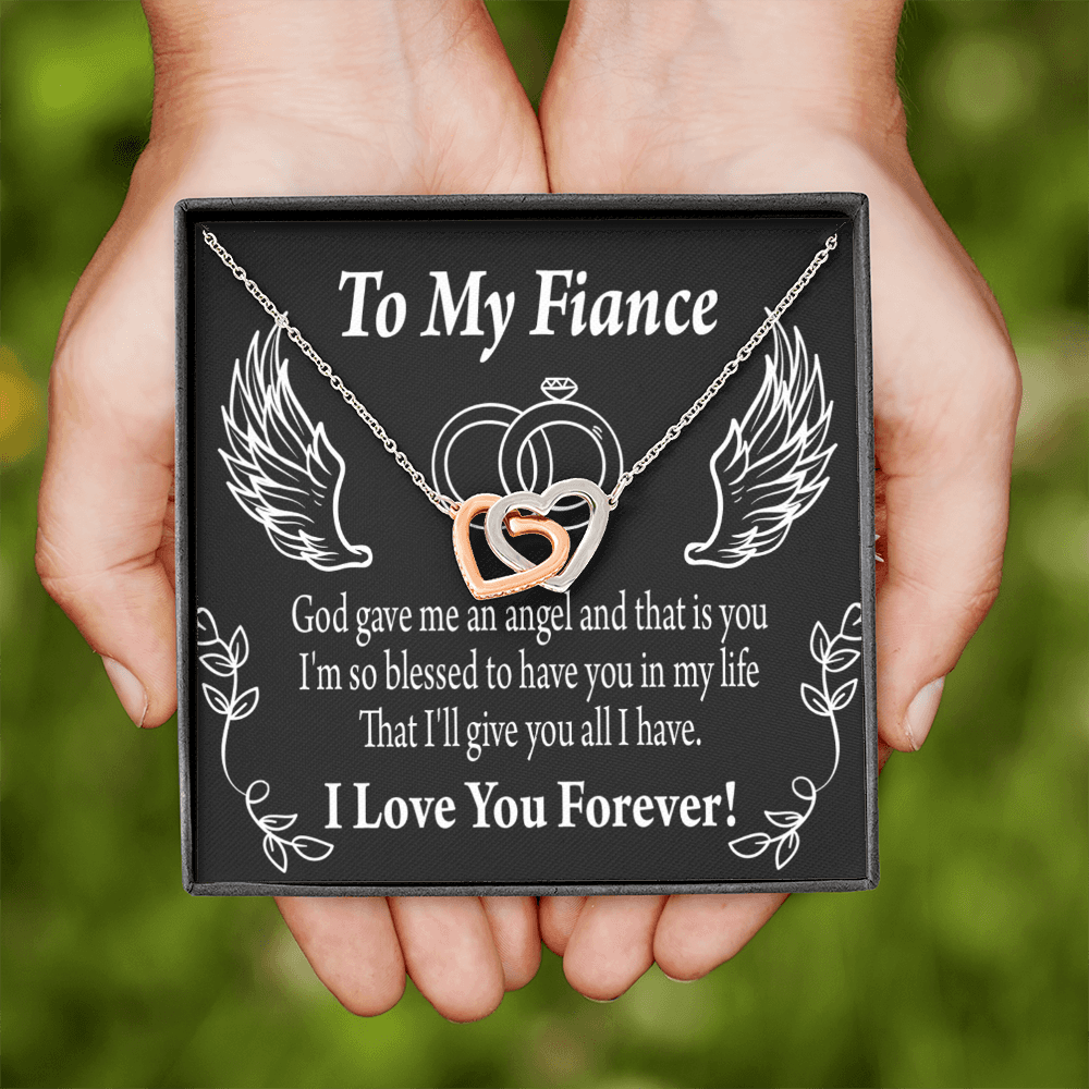 To My Fiancee Blessed to have You Inseparable Necklace-Express Your Love Gifts