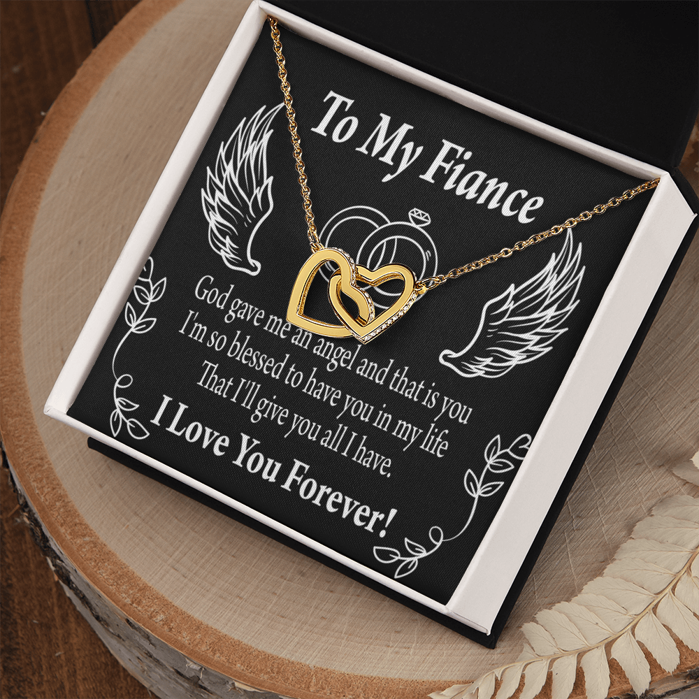 To My Fiancee Blessed to have You Inseparable Necklace-Express Your Love Gifts