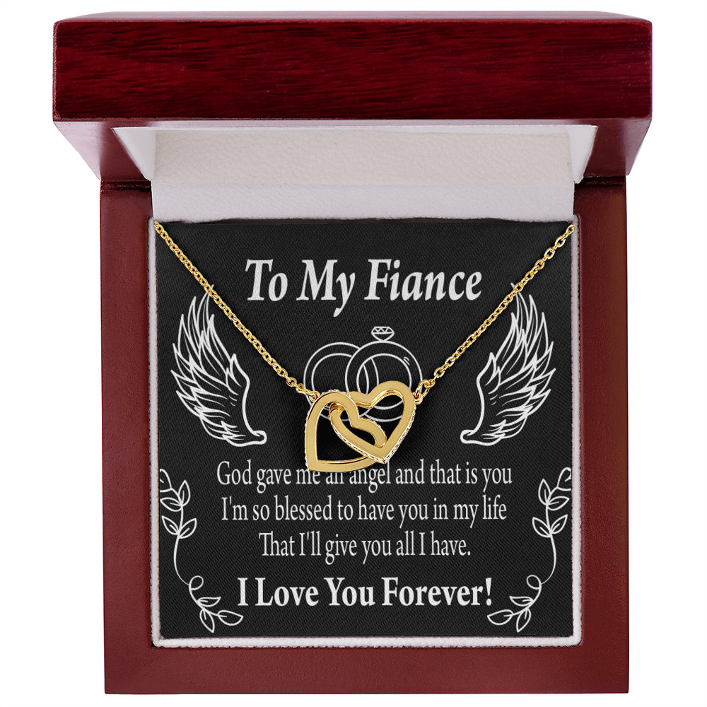 To My Fiancee Blessed to have You Inseparable Necklace-Express Your Love Gifts