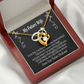 To My Fiancee Every Dream Forever Necklace w Message Card-Express Your Love Gifts