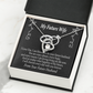 To My Fiancee Every Dream Forever Necklace w Message Card-Express Your Love Gifts