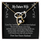 To My Fiancee Every Dream Forever Necklace w Message Card-Express Your Love Gifts