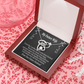 To My Fiancee Every Dream Forever Necklace w Message Card-Express Your Love Gifts