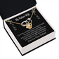 To My Fiancee Every Dream Infinity Knot Necklace Message Card-Express Your Love Gifts
