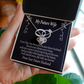 To My Fiancee Every Dream Infinity Knot Necklace Message Card-Express Your Love Gifts
