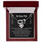 To My Fiancee Every Dream Infinity Knot Necklace Message Card-Express Your Love Gifts