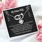 To My Fiancee Every Dream Infinity Knot Necklace Message Card-Express Your Love Gifts