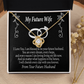 To My Fiancee Every Dream Infinity Knot Necklace Message Card-Express Your Love Gifts
