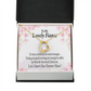 To My Fiancee Forever is Now Forever Necklace w Message Card-Express Your Love Gifts