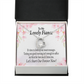 To My Fiancee Forever is Now Forever Necklace w Message Card-Express Your Love Gifts