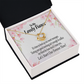 To My Fiancee Forever is Now Infinity Knot Necklace Message Card-Express Your Love Gifts