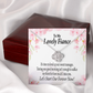 To My Fiancee Forever is Now Infinity Knot Necklace Message Card-Express Your Love Gifts