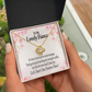 To My Fiancee Forever is Now Infinity Knot Necklace Message Card-Express Your Love Gifts