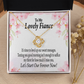 To My Fiancee Forever is Now Infinity Knot Necklace Message Card-Express Your Love Gifts