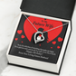 To My Fiancee Glad To Exist Forever Necklace w Message Card-Express Your Love Gifts