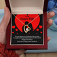 To My Fiancee Glad To Exist Forever Necklace w Message Card-Express Your Love Gifts