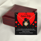 To My Fiancee Glad To Exist Infinity Knot Necklace Message Card-Express Your Love Gifts