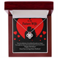 To My Fiancee Glad To Exist Infinity Knot Necklace Message Card-Express Your Love Gifts