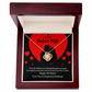 To My Fiancee Glad To Exist Infinity Knot Necklace Message Card-Express Your Love Gifts