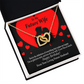 To My Fiancee Glad To Exist Inseparable Necklace-Express Your Love Gifts
