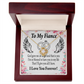 To My Fiancee God Gave Me an Angel Infinity Knot Necklace Message Card-Express Your Love Gifts