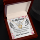 To My Fiancee God Gave Me an Angel Infinity Knot Necklace Message Card-Express Your Love Gifts