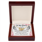 To My Fiancee God Gave me an Angel Inseparable Necklace-Express Your Love Gifts