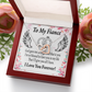 To My Fiancee God Gave me an Angel Inseparable Necklace-Express Your Love Gifts