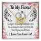 To My Fiancee God Gave me an Angel Inseparable Necklace-Express Your Love Gifts
