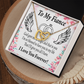 To My Fiancee God Gave me an Angel Inseparable Necklace-Express Your Love Gifts