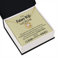 To My Fiancee Grateful Infinity Knot Necklace Message Card-Express Your Love Gifts