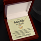To My Fiancee Grateful Infinity Knot Necklace Message Card-Express Your Love Gifts