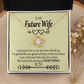 To My Fiancee Grateful Infinity Knot Necklace Message Card-Express Your Love Gifts