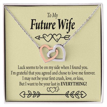 To My Fiancee Grateful Inseparable Necklace-Express Your Love Gifts
