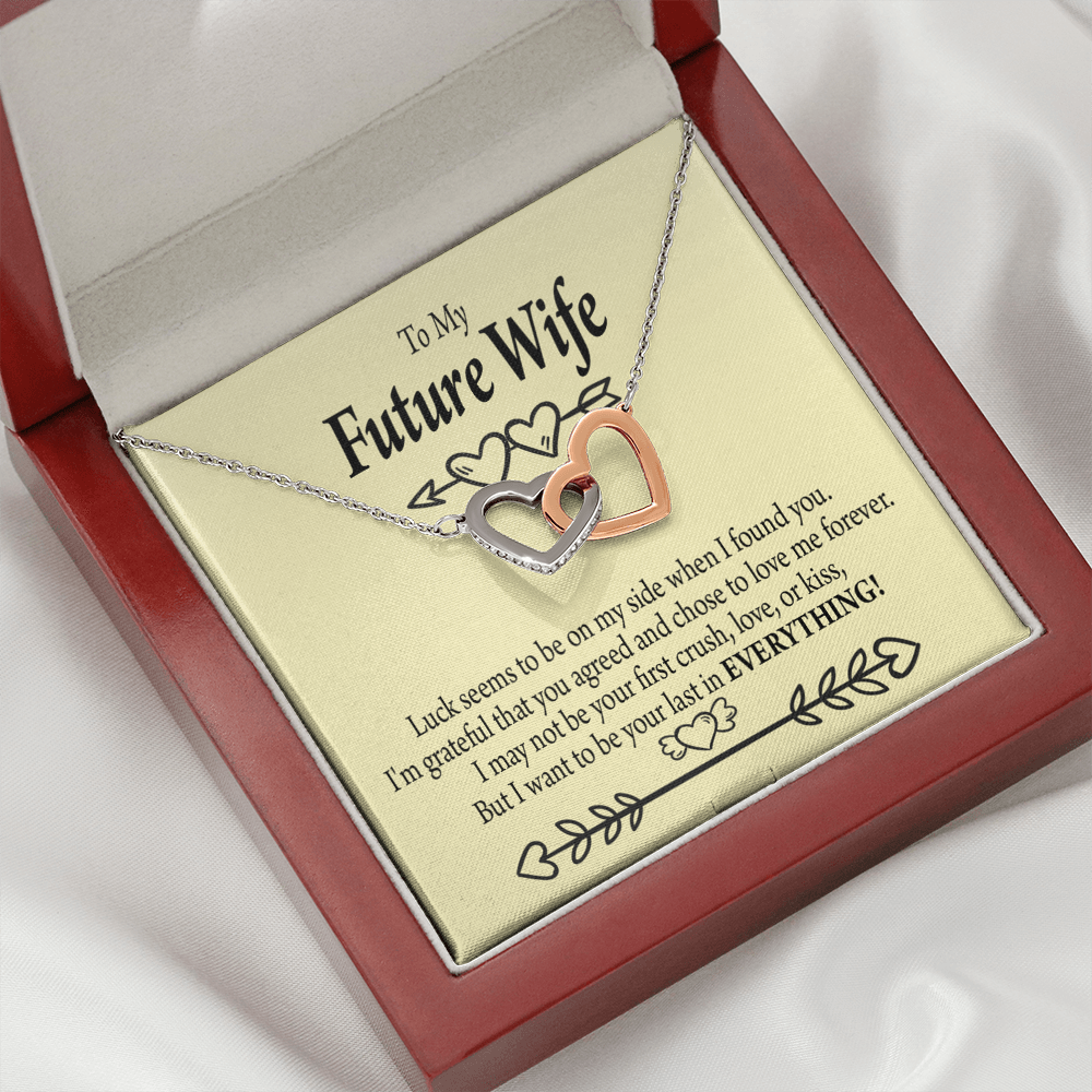 To My Fiancee Grateful Inseparable Necklace-Express Your Love Gifts