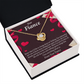 To My Fiancee I Love Everything About Us Infinity Knot Necklace Message Card-Express Your Love Gifts