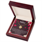 To My Fiancee I Love Everything About Us Infinity Knot Necklace Message Card-Express Your Love Gifts