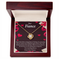 To My Fiancee I Love Everything About Us Infinity Knot Necklace Message Card-Express Your Love Gifts