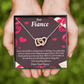 To My Fiancee I Love Everything About Us Inseparable Necklace-Express Your Love Gifts