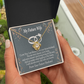 To My Fiancee I'm Blessed Infinity Knot Necklace Message Card-Express Your Love Gifts