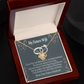 To My Fiancee I'm Blessed Infinity Knot Necklace Message Card-Express Your Love Gifts