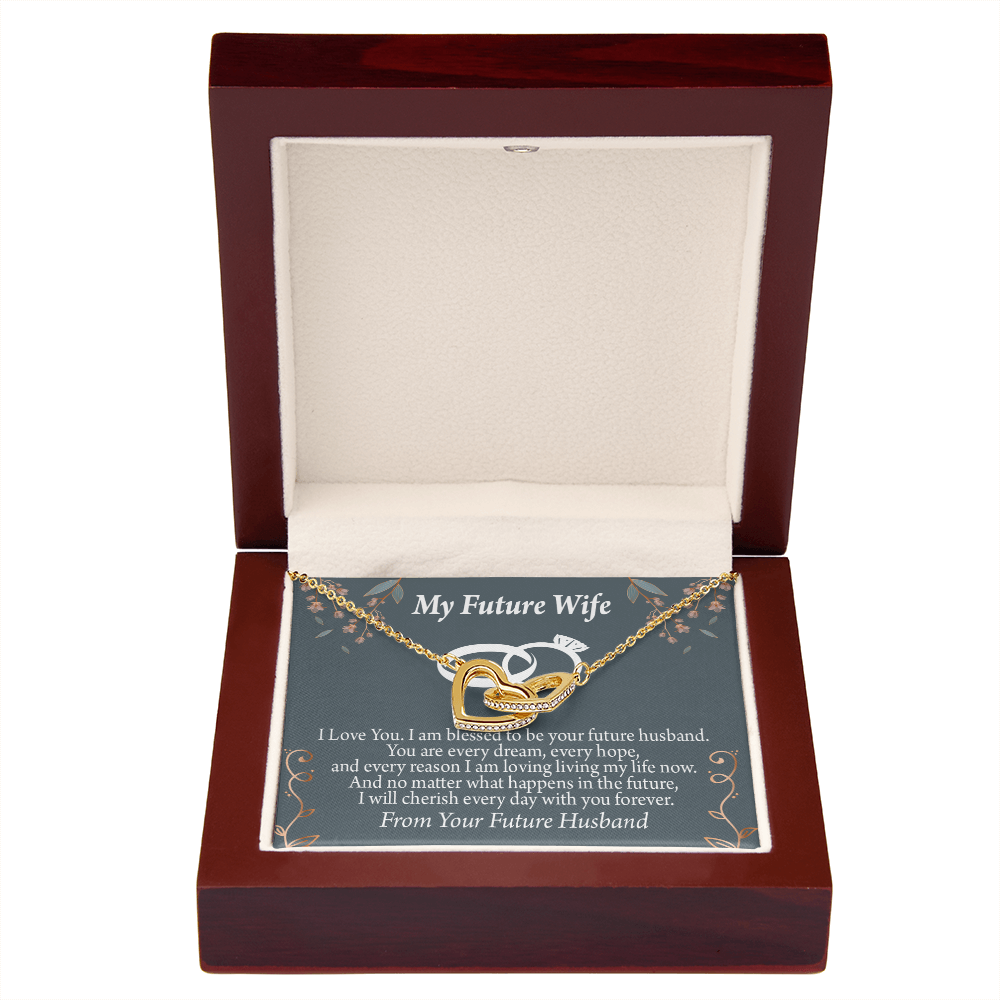 To My Fiancee I'm Blessed Inseparable Necklace-Express Your Love Gifts
