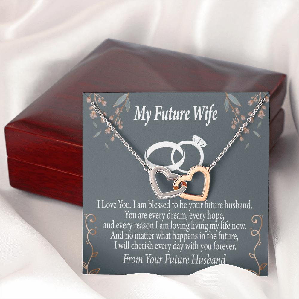 To My Fiancee I'm Blessed Inseparable Necklace-Express Your Love Gifts
