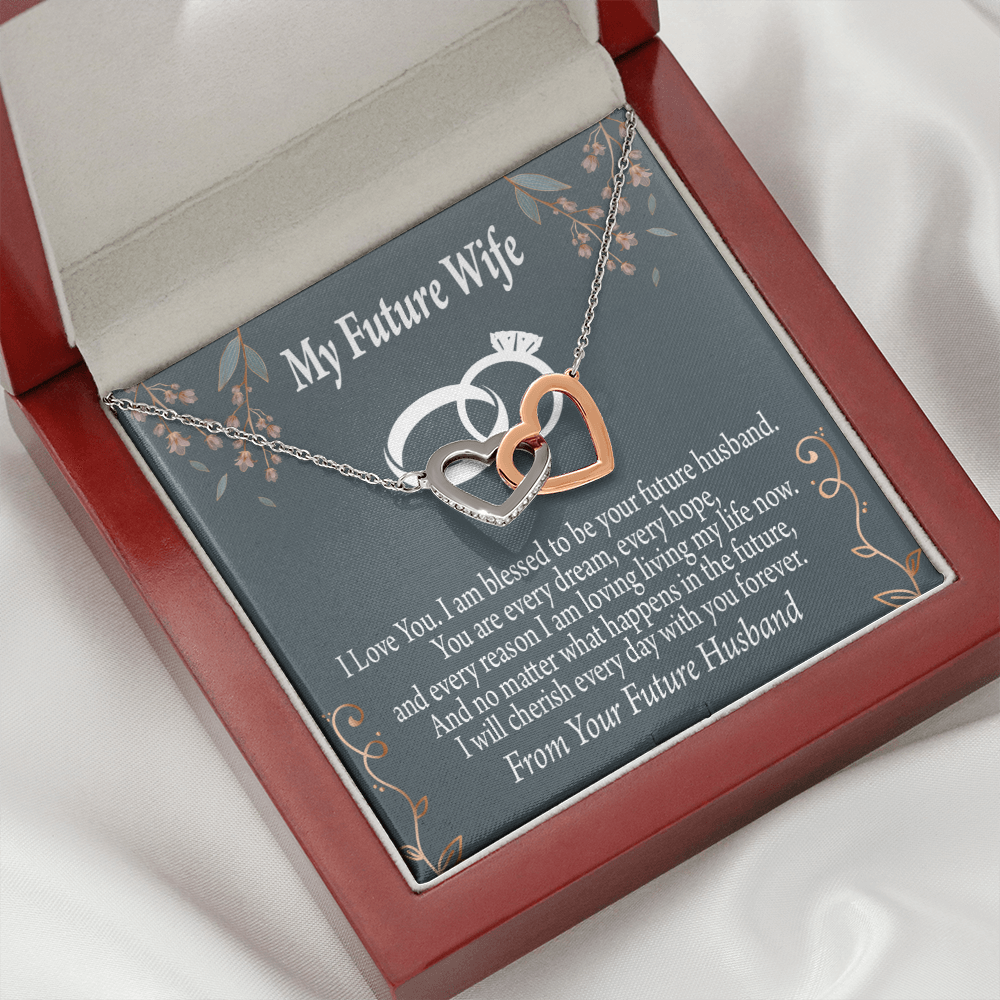 To My Fiancee I'm Blessed Inseparable Necklace-Express Your Love Gifts