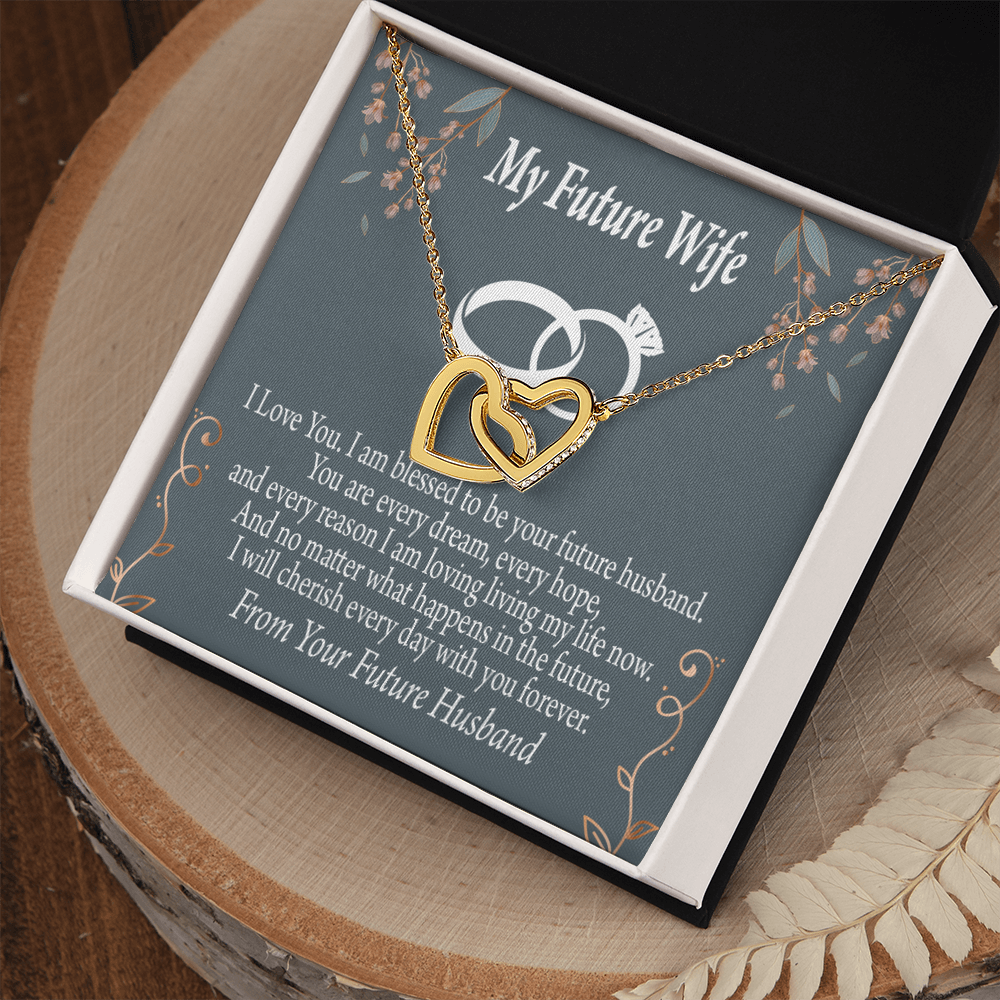 To My Fiancee I'm Blessed Inseparable Necklace-Express Your Love Gifts