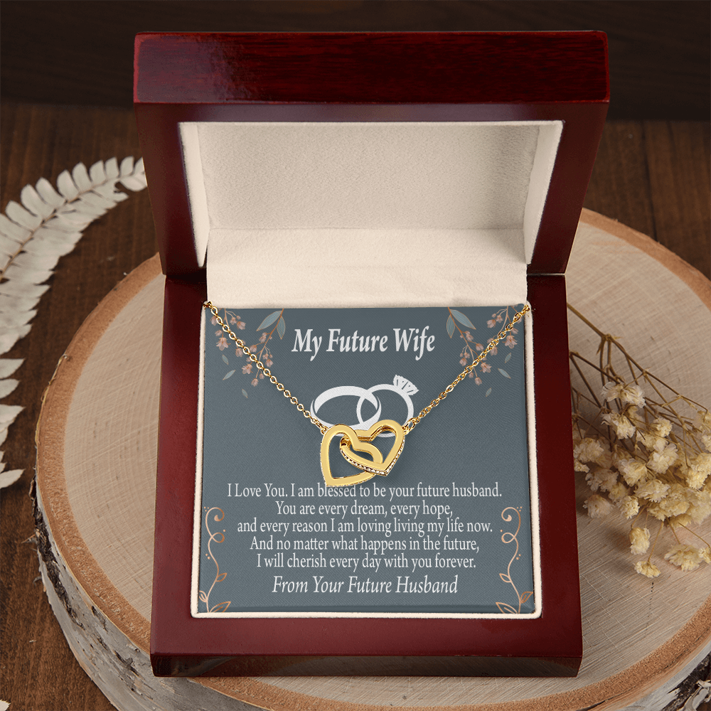 To My Fiancee I'm Blessed Inseparable Necklace-Express Your Love Gifts