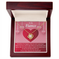 To My Fiancee I'm Lucky To Have Met You Infinity Knot Necklace Message Card-Express Your Love Gifts