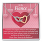 To My Fiancee I'm Lucky To Have Met You Inseparable Necklace-Express Your Love Gifts