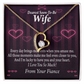 To My Fiancee I'm Lucky To Have You and Your Heart Forever Necklace w Message Card-Express Your Love Gifts