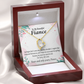 To My Fiancee I'm Sorry My Love Forever Necklace w Message Card-Express Your Love Gifts